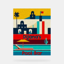 Personalized colourful flat surreal beach design