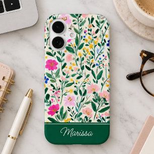 Personalized Colourful Floral Garden Phone Case
