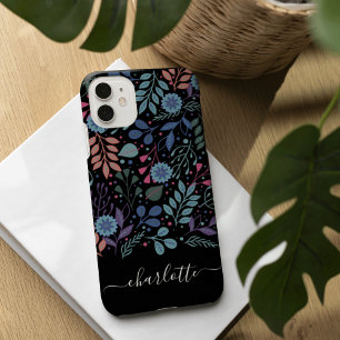 Personalized Colourful Floral Pattern iPhone 13 Case
