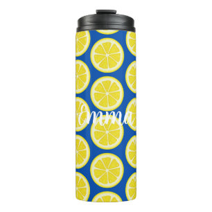 Personalized Colourful Fruit Lemon Thermal Tumbler