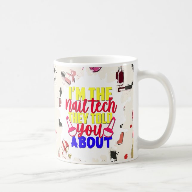 Personalized Colourful Funny Tech  Mug (Right)