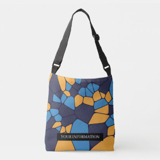 Personalized Colourful Geometric Abstract Pattern Crossbody Bag