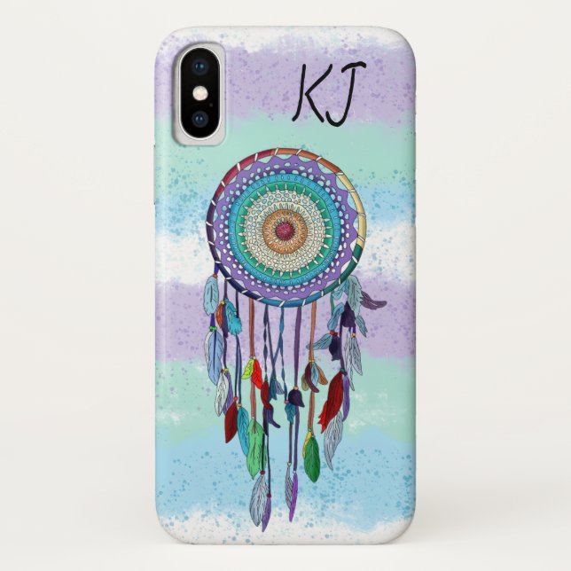 Personalized Colourful Hand Drawn Dreamcatcher  Case-Mate iPhone Case (Back)