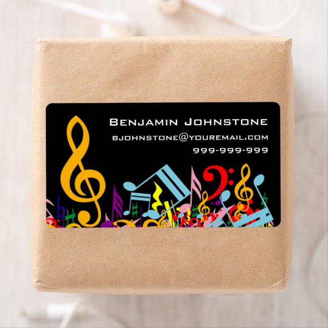 Personalized Colourful Jumbled Music Notes on (Insitu)