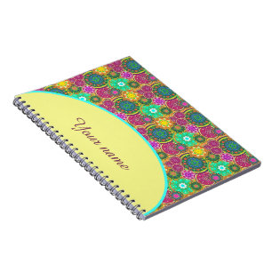 Personalized Colourful Mandalas Notebook