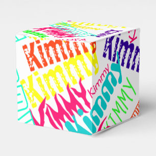 Personalized Colourful Neon "Name in Lights" Favor Box