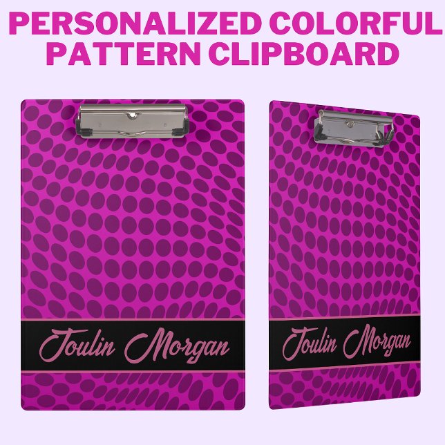 Personalized Colourful Pattern  Clipboard (Creator Uploaded)