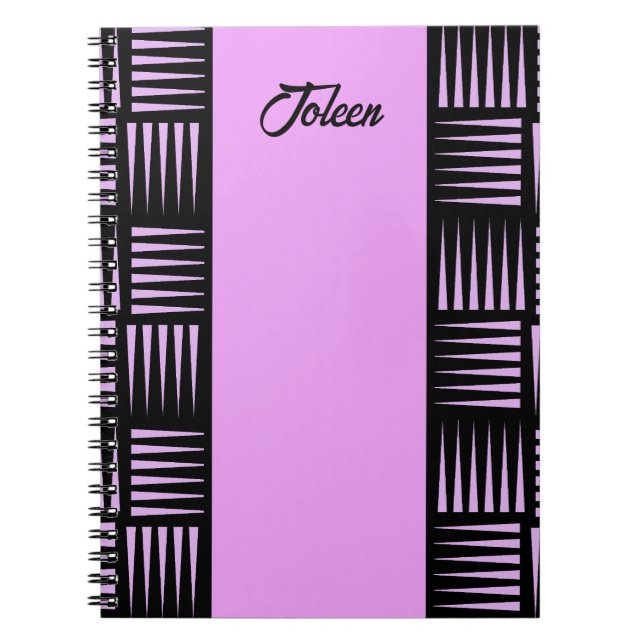 Personalized Colourful Pattern                  No Notebook (Front)