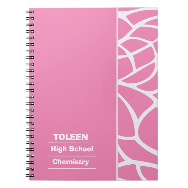 Personalized Colourful Pattern                  No Notebook (Front)