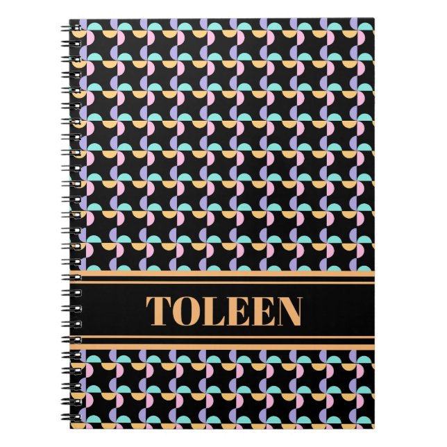 Personalized Colourful Pattern                 Not Notebook (Front)