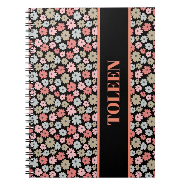 Personalized Colourful Pattern                  Notebook (Front)