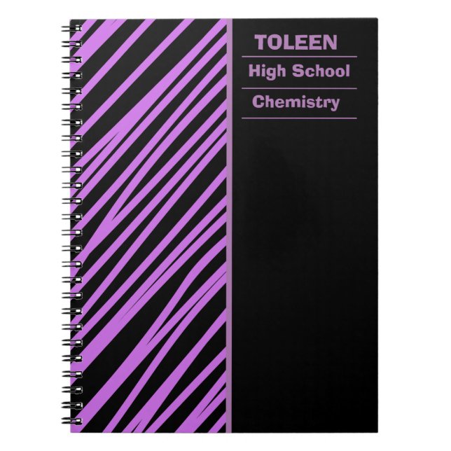 Personalized Colourful Pattern                  Notebook (Front)