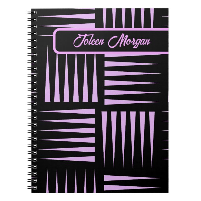 Personalized Colourful Pattern                  Notebook (Front)