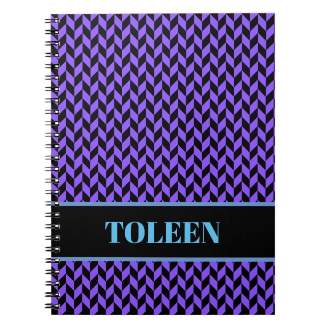 Personalized Colourful Pattern Notebook (Front)