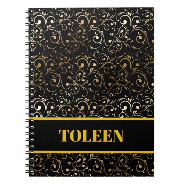 Personalized Colourful Pattern                  Notebook (Front)