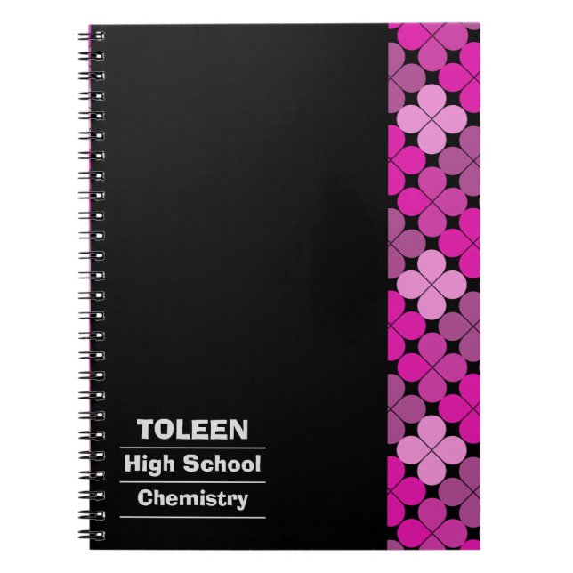 Personalized Colourful Pattern                  Notebook (Front)
