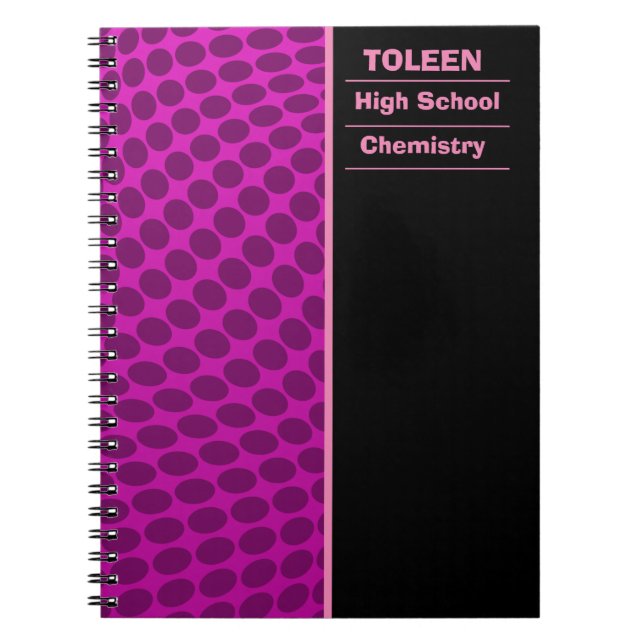 Personalized Colourful Pattern                  Notebook (Front)
