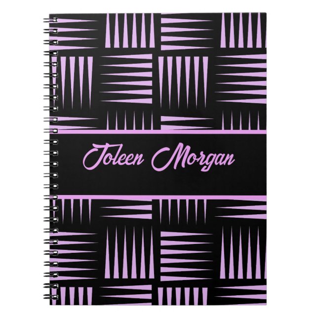 Personalized Colourful Pattern                  Notebook (Front)