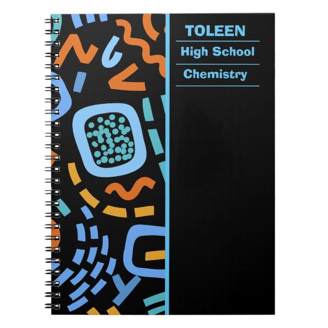 Personalized Colourful Pattern                  Notebook (Front)