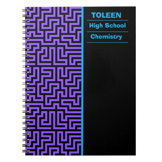 Personalized Colourful Pattern                  Notebook (Front)