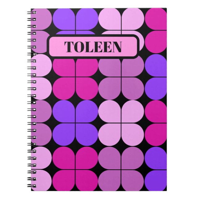Personalized Colourful Pattern                Notebook (Front)