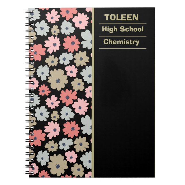Personalized Colourful Pattern                  Notebook (Front)
