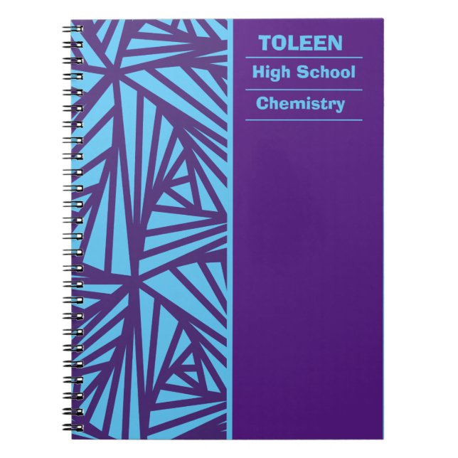 Personalized Colourful Pattern                  Notebook (Front)