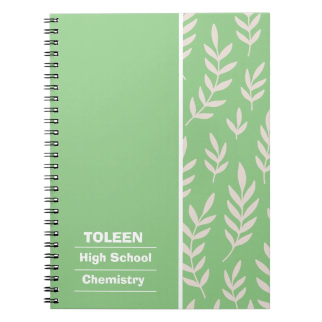 Personalized Colourful Pattern                  Notebook (Front)