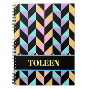 Personalized Colourful Pattern Notebook