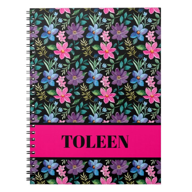 Personalized Colourful Pattern                  Notebook (Front)