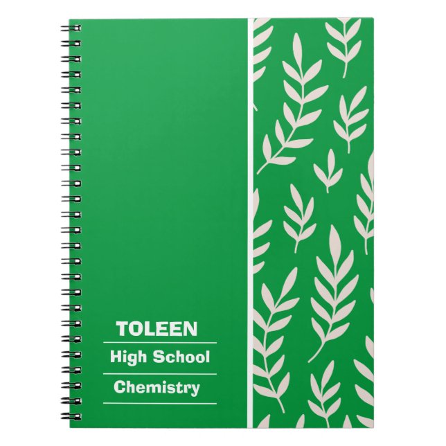 Personalized Colourful Pattern                  Notebook (Front)