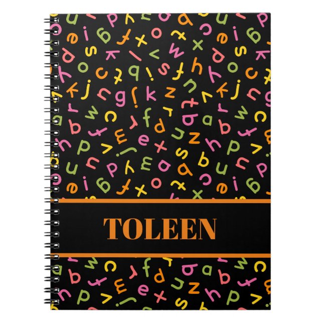 Personalized Colourful Pattern                 Notebook (Front)