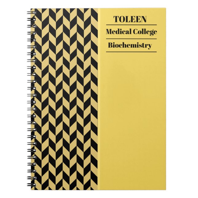 Personalized Colourful Pattern                  Notebook (Front)