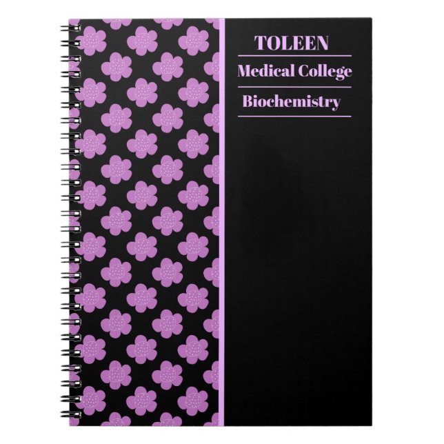 Personalized Colourful Pattern                  Notebook (Front)