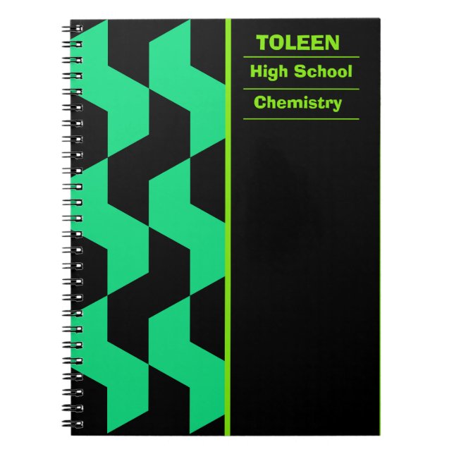 Personalized Colourful Pattern                  Notebook (Front)