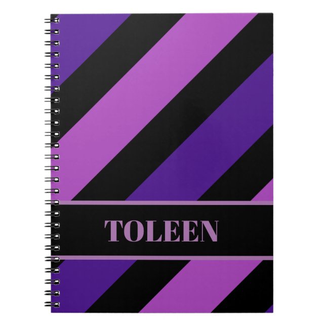 Personalized Colourful Pattern  Notebook (Front)