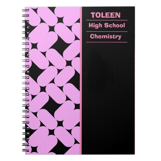 Personalized Colourful Pattern                  Notebook (Front)