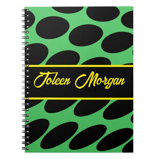 Personalized Colourful Pattern                  Notebook (Front)