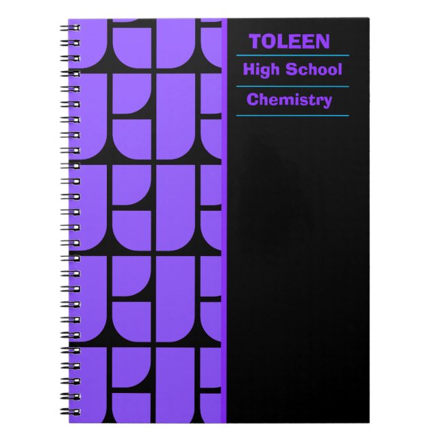 Personalized Colourful Pattern                  Notebook (Front)