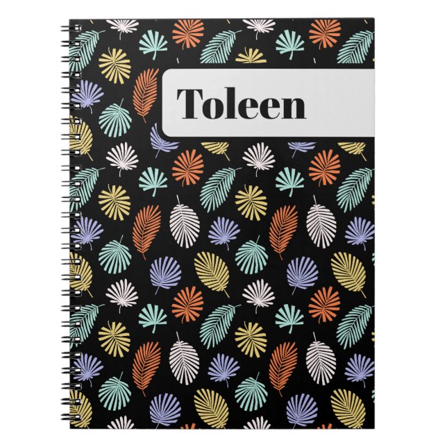 Personalized Colourful Pattern                  Notebook (Front)