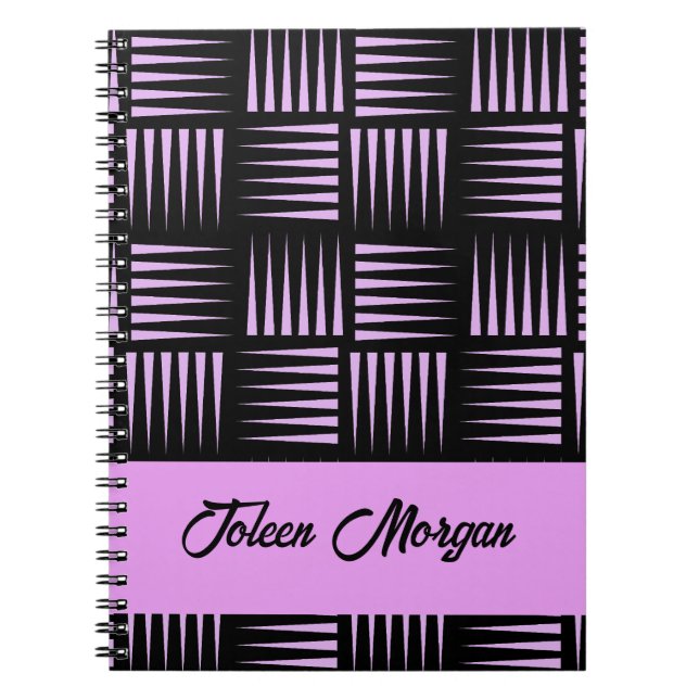 Personalized Colourful Pattern                  Notebook (Front)