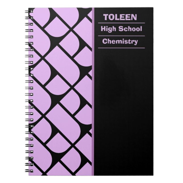 Personalized Colourful Pattern                  Notebook (Front)
