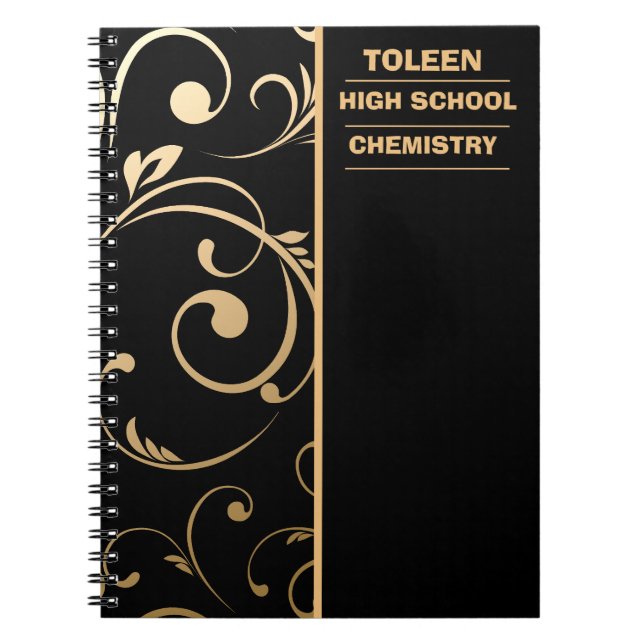 Personalized Colourful Pattern                  Notebook (Front)