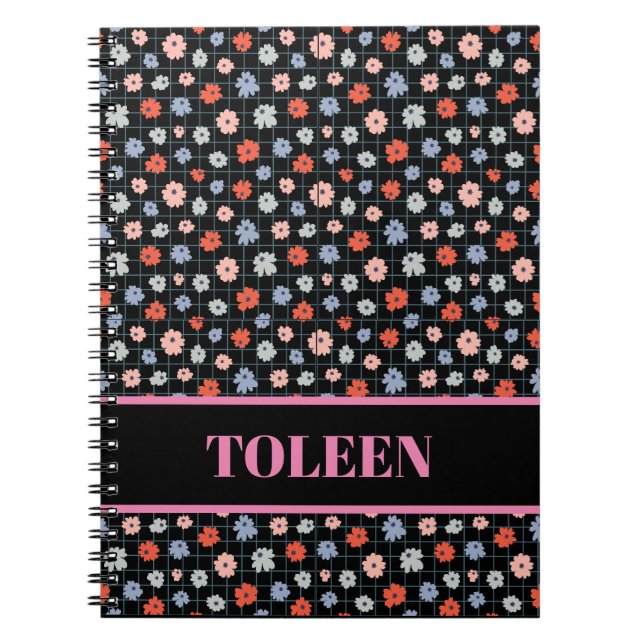 Personalized Colourful Pattern Notebook (Front)