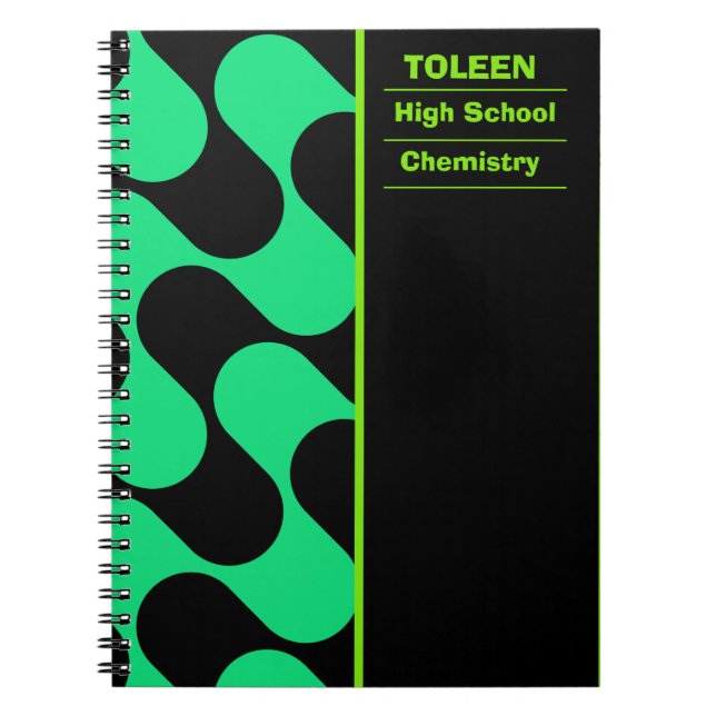 Personalized Colourful Pattern                  Notebook (Front)
