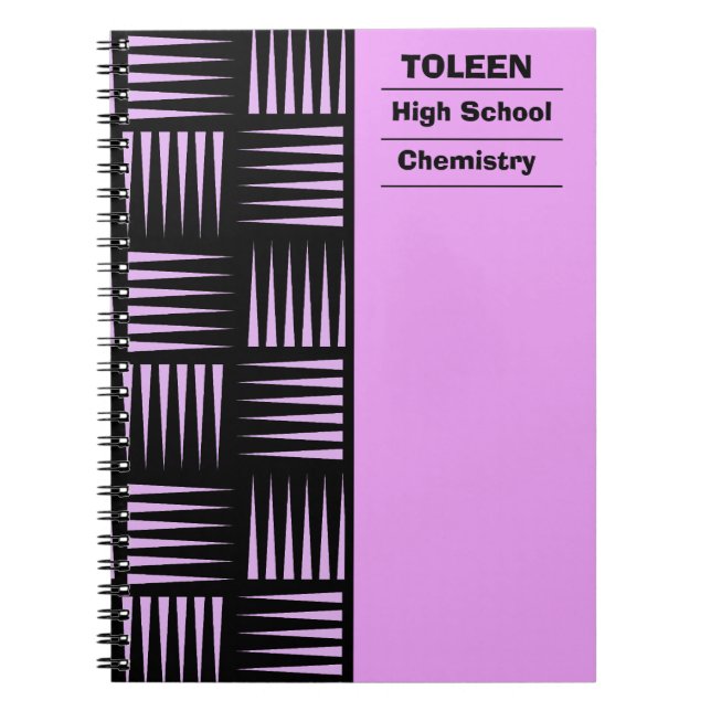Personalized Colourful Pattern                  Notebook (Front)