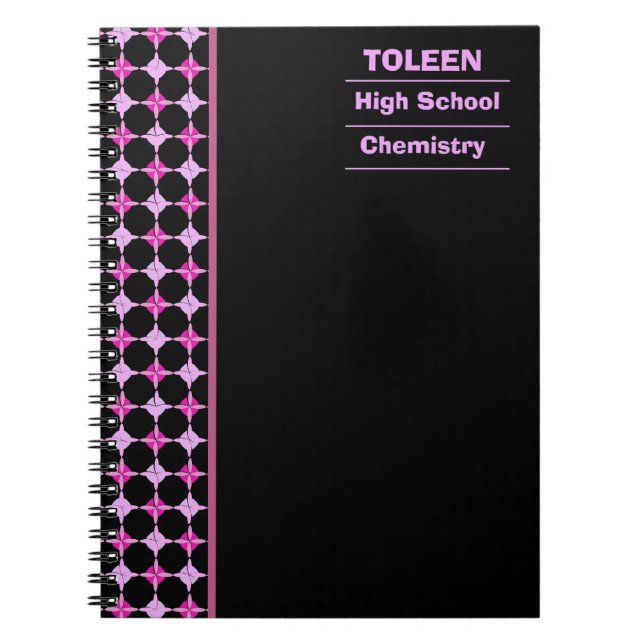 Personalized Colourful Pattern                  Notebook (Front)