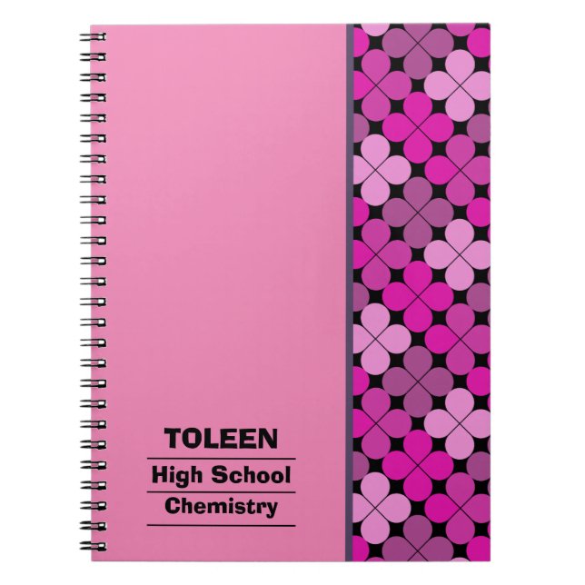 Personalized Colourful Pattern                  Notebook (Front)