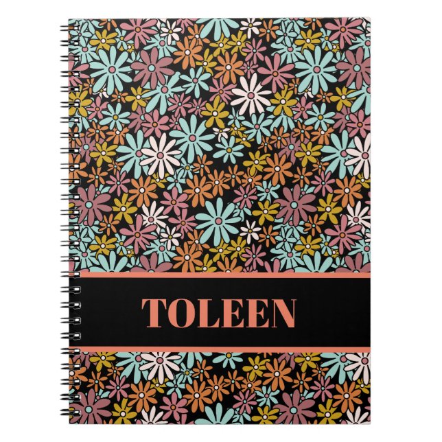 Personalized Colourful Pattern                 Notebook (Front)
