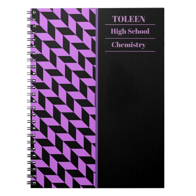 Personalized Colourful Pattern                  Notebook (Front)